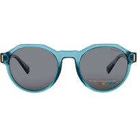 Polaroid Unisex Sunglasses - Teal Acetate Oval Shape Full Rim Frame | PLD-6207/S ZI9 ,