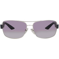 Prada Men's Sunglasses - Silver Metal/ Rectangular Full Rim Frame | PS 50ZS 1BC09U ,