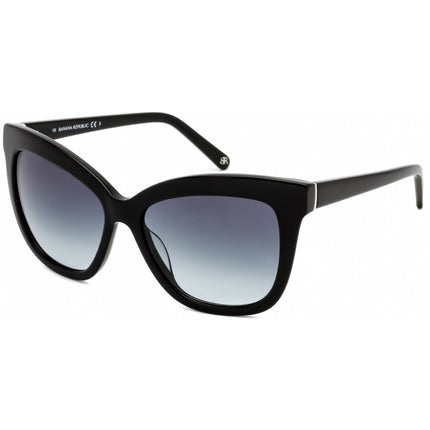 Banana Republic Women's Sunglasses - Black Cat Eye Full Rim Frame | Daria/S 0807 F8 ,