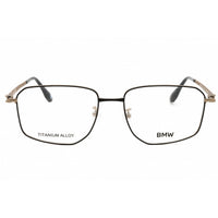 BMW Men's Eyeglasses - Matte Black Titanium Rectangular Full Rim Frame | BW5101-H 002 ,