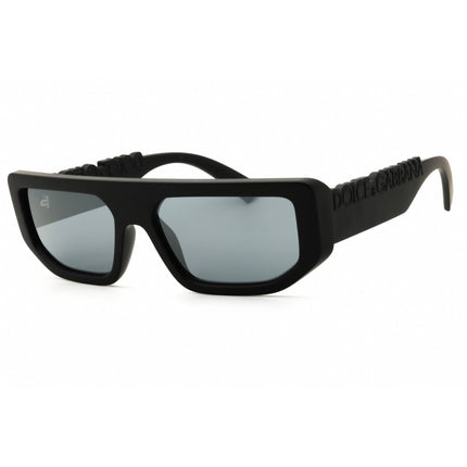 Dolce & Gabbana Unisex Sunglasses - Matte Black Rectangular Frame | 0DG6203 25256G ,