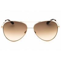Draper James Women's Sunglasses - Shiny Gold Metal Aviator Full Rim Frame | DJ7007 718 ,