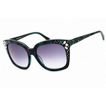Draper James Women's Sunglasses - Blue Plaid Rectangular Full Rim Frame | DJ7013 400 ,