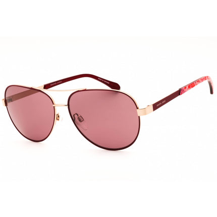 Draper James Women's Designer Sunglasses - Aviator Merlot Metal Full Rim | DJ7054 530 ,