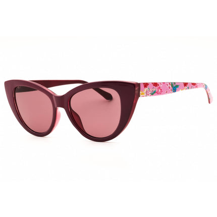 Draper James Women's Sunglasses - Cat Eye Merlot Injected Propionate | DJ7056 604 ,