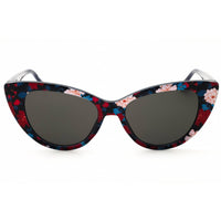 Draper James Women's Sunglasses - Cat Eye Navy Floral Injected Propionate | DJ7056 415 ,