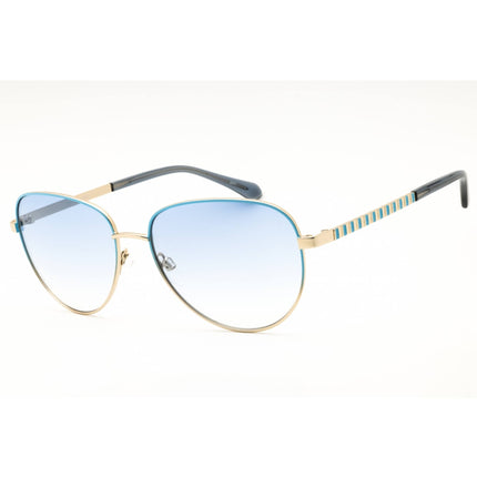 Draper James Women's Designer Sunglasses - Aviator Blue Metal Full Rim | DJ7059 415 ,