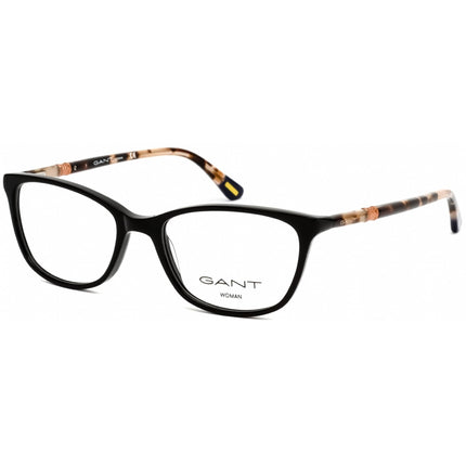 Gant Women's Designer Eyeglasses - Rectangular Shiny Black Full Rim | GA4082 001 ,