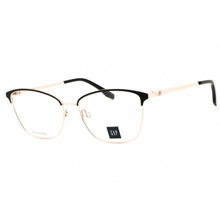 Gap Women's Designer Eyeglasses - Rectangular Black Metal Full Rim | VGP820 E672 ,