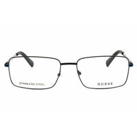 Guess Men's Eyeglasses - Matte Black Metal Rectangular Full Rim Frame | GU50042 002 ,