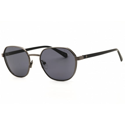 Guess Men's Designer Sunglasses - Round Shiny Gunmetal Metal Full Rim | GU00116 08A ,