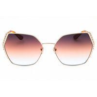 Guess Women's Designer Sunglasses - Oversized Gold/Brown Metal Full Rim | GU7843-S 33F ,