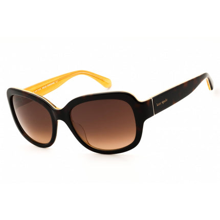 Kate Spade Women's Sunglasses - Havana/Yellow Plastic Full Rim Frame | LAYNE/S HJV ,