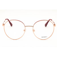Max & Co Women's Eyeglasses - Rose Gold/Brown Full Rim Round Shape Frame | MO5049 033 ,