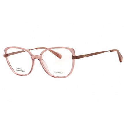 Max & Co Women's Eyeglasses - Shiny Pink Full Rim Cat Eye Shape Frame | MO5079 072 ,