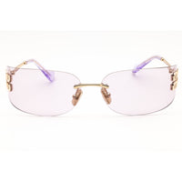 Miu Miu Women's Sunglasses - Pale Gold Metal Oval Rimless Frame | 0MU A51S ZVN90O ,