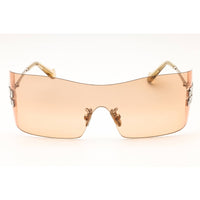 Miu Miu Women's Sunglasses - Silver Meta Metal Shield Rimless Frame | 0MU B53S 1BC80Y ,