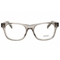 Prada Men's Eyeglasses - Rectangular Transparent Hematite Grey | 0PR A13V 10J1O1 ,