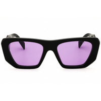 Prada Women's Designer Sunglasses - Cat Eye Glossy Black Full Rim | 0PR B18S 16K30G ,