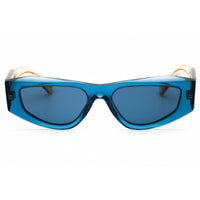 Prada Women's Designer Sunglasses - Oval Blue Acetate Full Rim | 0PR B19S 24F80S52 ,