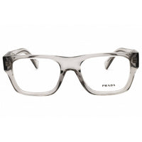 Prada Men's Eyeglasses - Rectangular Transparent Hematite Grey | 0PR C01V 18J1O1 ,