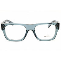 Prada Men's Eyeglasses - Rectangular Transparent Ocean Full Rim | 0PR C01V 17T1O154 ,