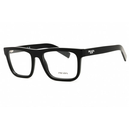 Prada Men's Designer Eyeglasses - Rectangular Black Acetate Full Rim | 0PR C03V 16K1O1 ,