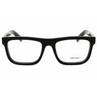 Prada Men's Designer Eyeglasses - Rectangular Black Acetate Full Rim | 0PR C03V 16K1O1 ,