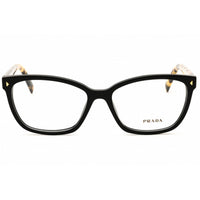 Prada Women's Designer Eyeglasses - Rectangular Black/Brown Full Rim | PR 15ZV 3891O1 ,