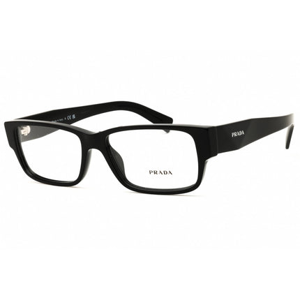 Prada Men's Designer Eyeglasses - Rectangular Glossy Black Full Rim | PR B09V 16K1O1 ,
