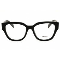 Prada Women's Designer Eyeglasses - Rectangular Glossy Black Full Rim | PR C06V 16K1O1 ,