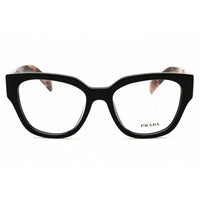 Prada Women's Designer Eyeglasses - Rectangular Glossy Black Full Rim | PR C06V 28F1O1 ,