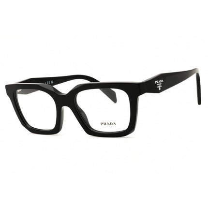 Prada Women's Eyeglasses - Rectangular Polished Black Full Rim Frame | PR C08V 16K1O1 ,