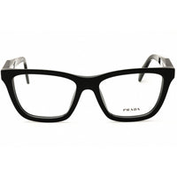 Prada Women's Designer Eyeglasses - Rectangular Glossy Black Full Rim | PR C10V 16K1O1 ,