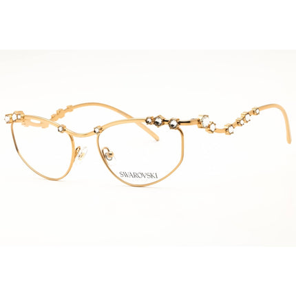 Swarovski Women's Eyeglasses - Gold Metal Full Rim Cat Eye Shape Frame | 0SK1015 4004 ,