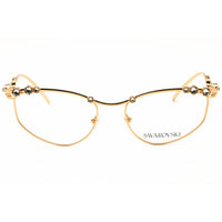 Swarovski Women's Eyeglasses - Gold Metal Full Rim Cat Eye Shape Frame | 0SK1015 4004 ,