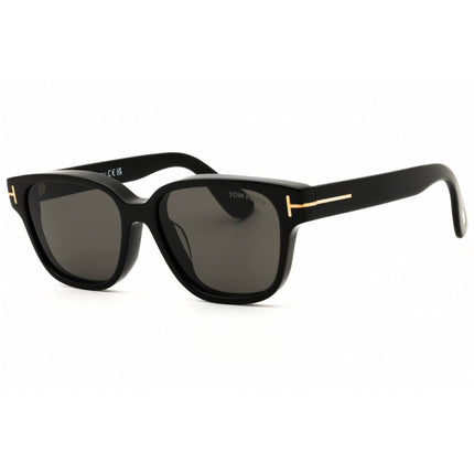 Tom Ford Men's Designer Sunglasses - Rectangular Shiny Black Full Rim | FT1273-D 01A ,