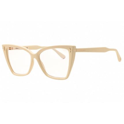 Tom Ford Women's Eyeglasses - Ivory Injected Propionate Cat Eye Frame | FT5844-B 025 ,