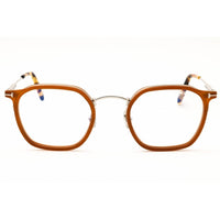 Tom Ford Men's Eyeglasses - Brown/Yellow/Silver Metal Round Shape Frame | FT5974-B 041 ,