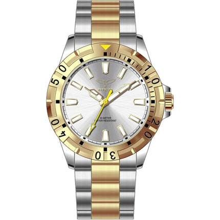 Invicta Specialty 69036 Men's Watch 42mm Gold Steel Two-Tone White Dial Quartz ,