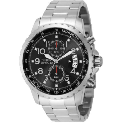 Invicta Specialty Veloquence 69789 Men's Quartz Watch, 47mm Steel Black Dial ,