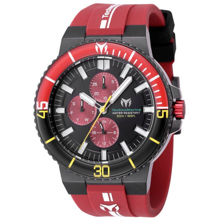 TechnoMarine TM-525032 Racing Legends Men's 43mm Dark Red Watch ,