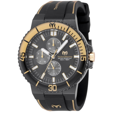 TechnoMarine TM-525040 Racing Legends Men's 43mm Black Stainless Watch ,