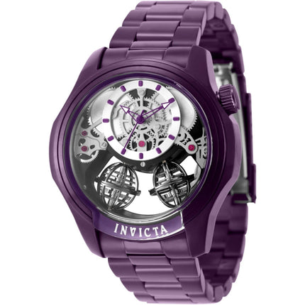 Invicta Specialty Twin-Axis Men's Watch 50779 - 46mm Purple Skeleton Dial Quartz ,