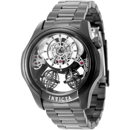 Invicta Specialty Twin-Axis Men's Watch 50780 - 46mm Gunmetal Skeleton Quartz ,