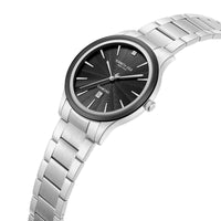Kenneth Cole KCWGH0000370 Men's Quartz Watch Black Dial Silver Stainless Steel Bracelet ,