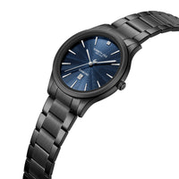 Kenneth Cole KCWGH0000371 Men's Quartz Watch Blue Dial Black Stainless Steel Bracelet ,
