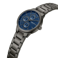 Kenneth Cole KCWGK0000171 Men's Quartz Watch Blue Dial Black Stainless Steel Bracelet ,