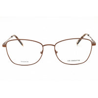 Liz Claiborne L 667/T 0TUI 00 Women's Light Brown Oval Metal Full Rim Eyeglasses ,
