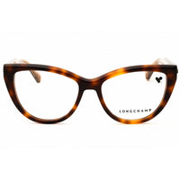 Longchamp LO2771N 230 Women's Havana Cat Eye Shape Acetate Full Rim Eyeglasses Frame ,